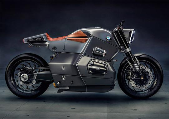 公路上的隐形战斗机 宝马超帅概念摩托车 - 中